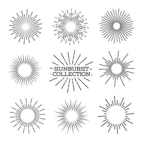 ᐈ Sunburst graphic stock illustrations, Royalty Free sunburst images ...