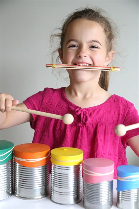 kid made drum set and kazoo {easy indoor craft} - It's Always Autumn