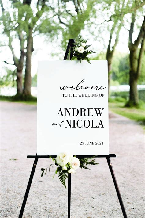 Wedding Welcome Sign Acrylic Welcome Sign Welcome Board - Etsy Australia