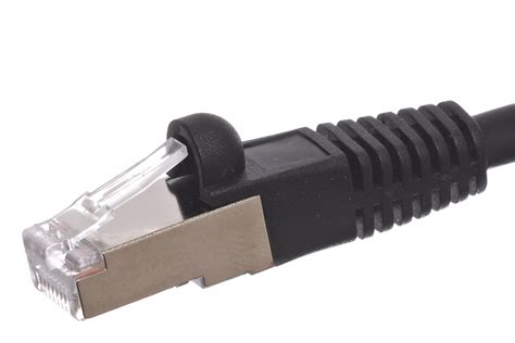 25ft Cat5e Cable - Black, Shielded - 350MHz Cat 5e Patch Cable