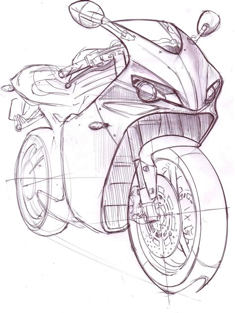 Rieju RS3 by Mark Wells at Coroflot.com | Bike sketch, Bike drawing ...