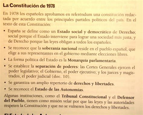 Transición y Democracia en España.: LA CONSTITUCIÓN DE 1978 Y EL ESTADO ...