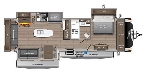 Rear Kitchen Travel Trailer Floorplans | Wow Blog