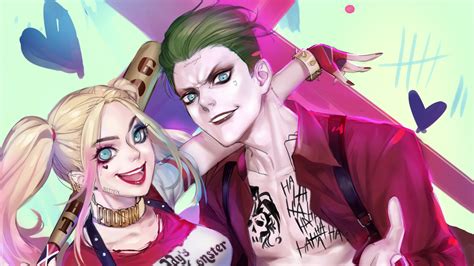 Joker And Harley Quinn Fan Art - 3035x1707 Wallpaper - teahub.io