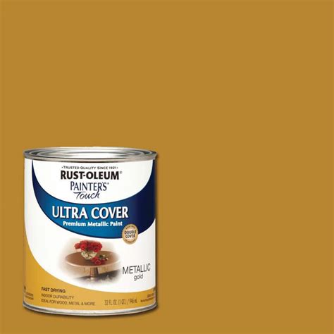 Rust-Oleum Painter's Touch 32 oz. Ultra Cover Metallic Gold General ...