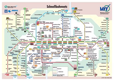 Large public transport network map of Munich city | Vidiani.com | Maps ...