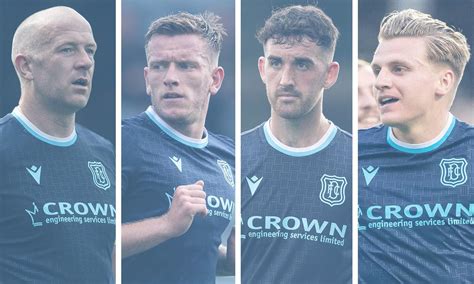 Who are the 12 Dundee players out of contract at the end of the season?