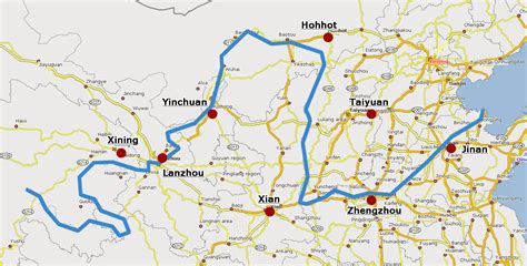 Yellow River Maps, Maps of the Yellow River, China Map Yellow River