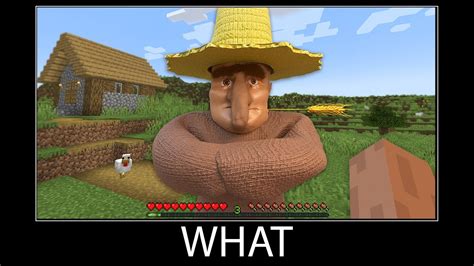 Minecraft wait what meme part 183 realistic minecraft Villager Farmer ...