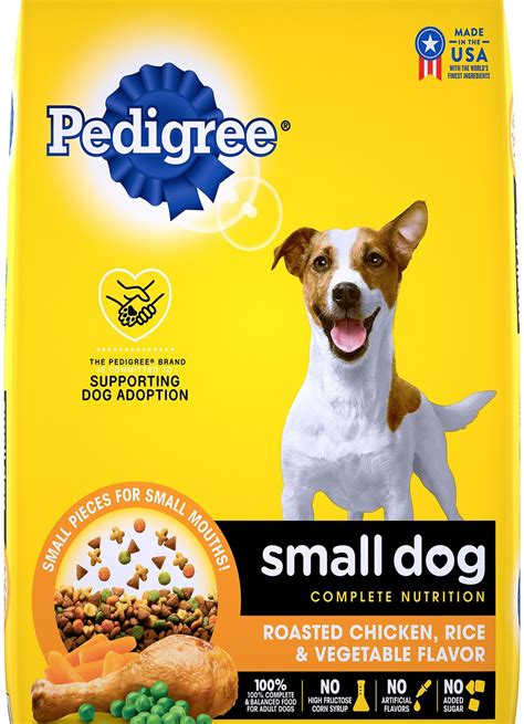 Pedigree Small Dog Complete Nutrition Roasted Chicken, Rice & Vegetable ...