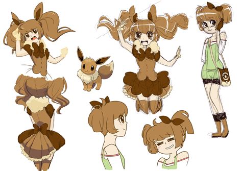 Female Human Eevee Evolutions