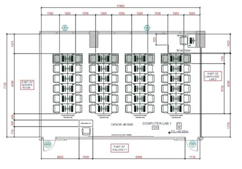 the floor plan for an office building