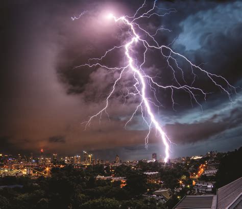 Lightning Storm At Night