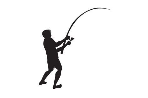 Man Fishing Silhouette SVG Cut file by Creative Fabrica Crafts ...