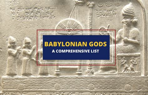 All Powerful Babylonian Gods - A Comprehensive List - Symbol Sage