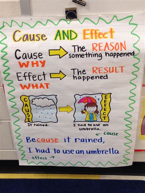 Cause And Effect Anchor Chart