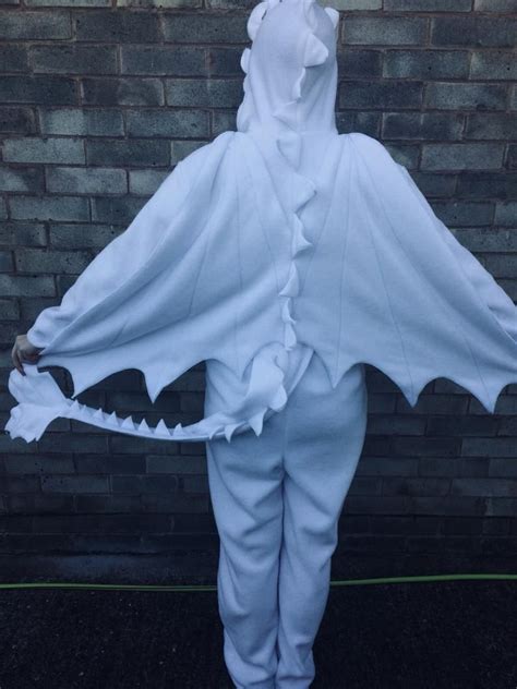 Light fury costume age 7-11/ light fury onesie/ dragon kigurumi/ dragon ...