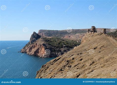 Genoese Fortress Cembalo, Balaklava, Sevastopol, Ukraine Stock Photo ...