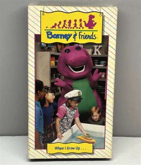 BARNEY FRIENDS WHEN I Grow Up VHS 1992 Video Tape Time Life Songs PBS ...