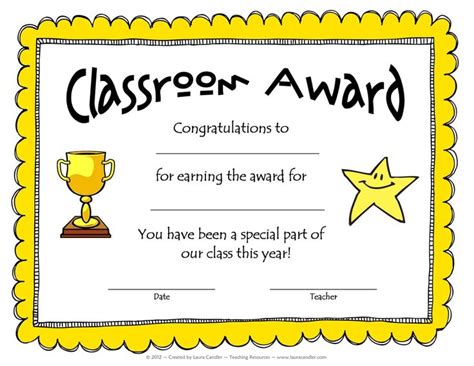 School Award Certificate Templates