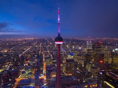 Aerial Photo | CN Tower at Night