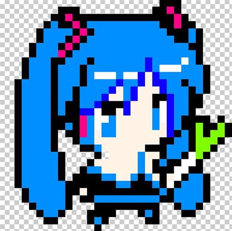 Hatsune Miku Mc Pixel Art - IMAGESEE