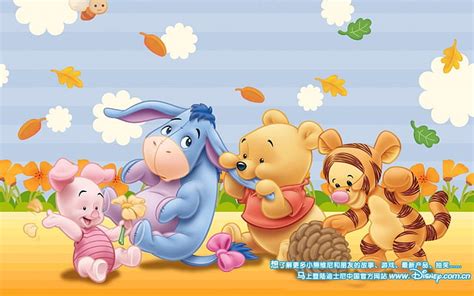 HD wallpaper: Winnie The Pooh Tigger Piglet And Eeyore Little Babies ...