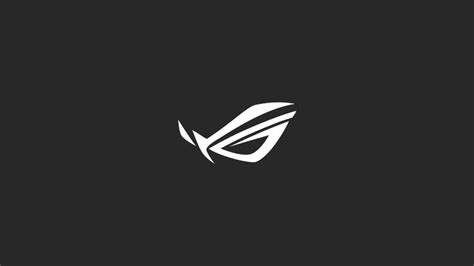 Asus ROG logo, Republic of Gamers, minimalism, studio shot, black ...