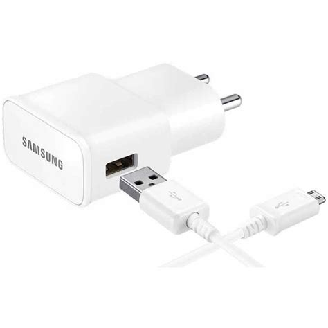 Samsung Travel Adapter, Original with Micro-USB, White