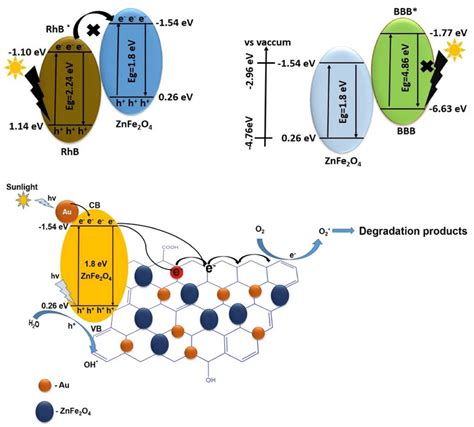 The possible photocatalytic mechanism for the degradation of dye using ...