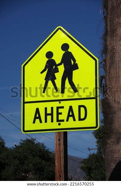 School Children Ahead Road Sign Stock Photo 2216570255 | Shutterstock