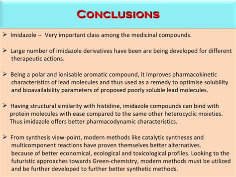 Imidazole Derivatives Biological Activity And Synthetic Approaches