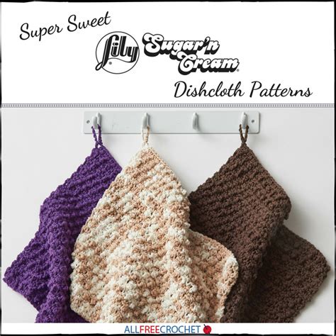 You are going to adore these free Sugar'n Cream dishcloth patterns from ...