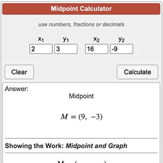 Midpoint Calculator