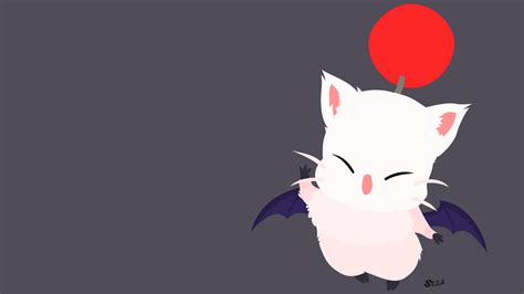 Minimalist moogle final fantasy by artistroll on DeviantArt