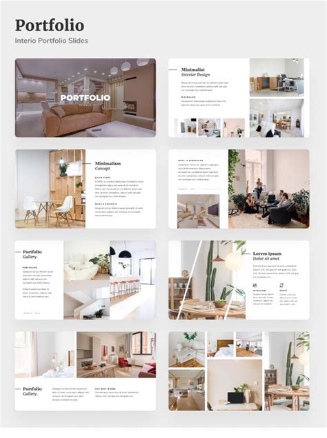 Interior Portfolio Design Layout