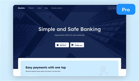 Banking Website Template | Bank Web Template | Uizard