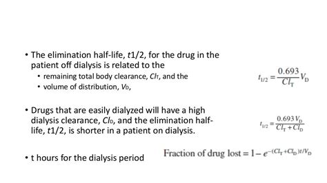 Dose adjustment in renal disease