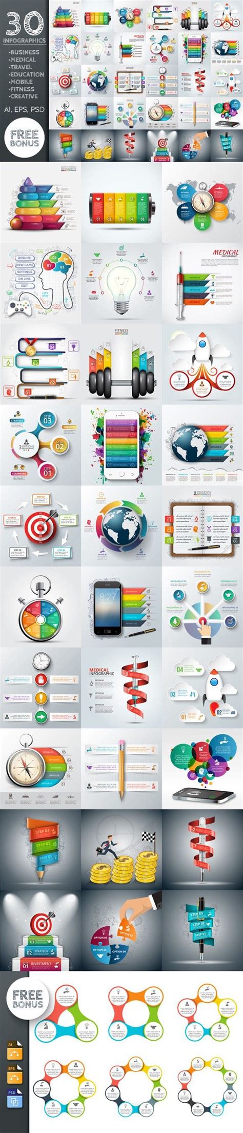 30 business infographic templates. Business Infographic. $15.00 ...