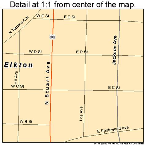 Elkton Virginia Street Map 5125408