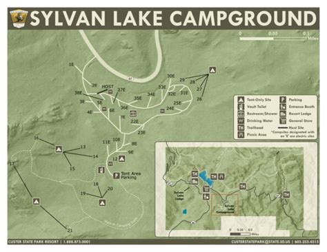 Custer State Park - Sylvan Lake Campground Map by South Dakota Game ...