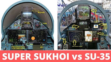 SUPER-SUKHOI vs SU-35: COCKPIT comparison, both on the same page? - YouTube