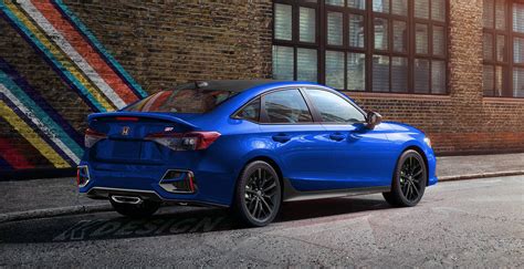 2022 Civic Sedan Aegean Blue Metallic Spotted in Honda HQ Parking Lot ...