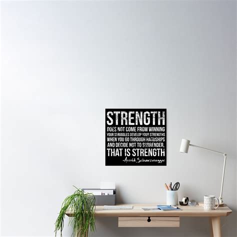 "Strength" Poster for Sale by kjanedesigns | Redbubble