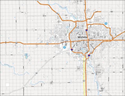 Map of Wichita, Kansas - GIS Geography