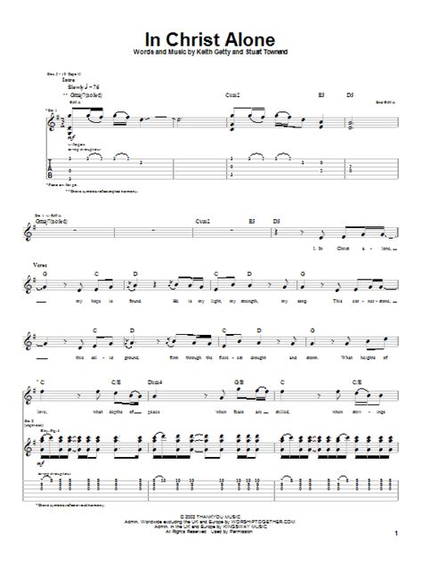 In Christ Alone by Newsboys - Guitar Tab - Guitar Instructor