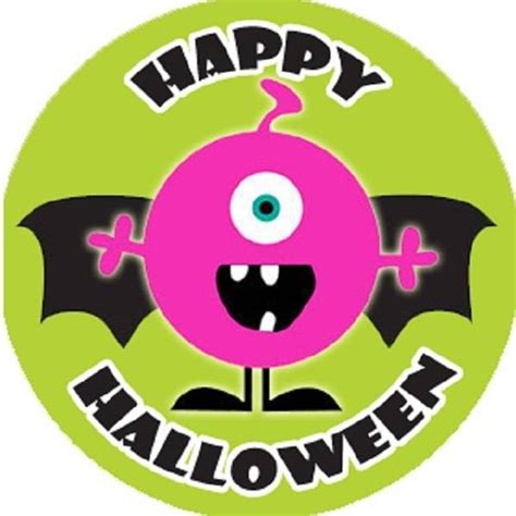 144 Monster Halloween Teacher Reward Stickers - Large - Sticker Stocker