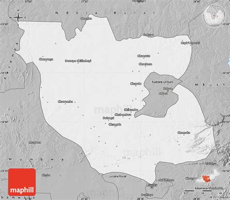 Gray Map of Kabwe Rural