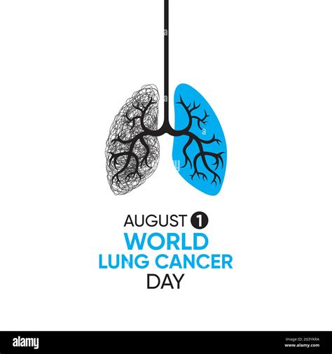 vector illustration of world lung cancer day poster design Stock Vector ...