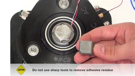 Vibration Sensor Calibration Adhesive Mount Removal - YouTube